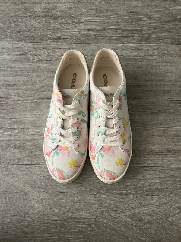 Coach clip low top floral sneaker - 10 - Image 3