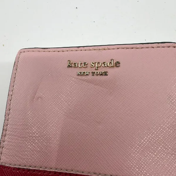 Kate Spade Compact Bifold Pink Saffiano Leather Wallet - Image 2