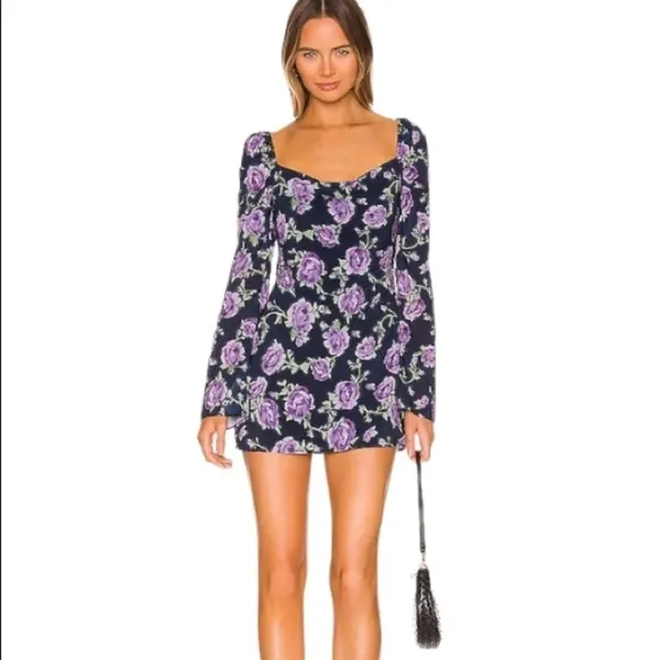 More to Come Revolve Dorit Floral Mini Dress Women’s Size Small NWT v6x - Image 3