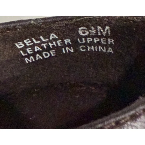 Sbicca Mary Jane Buckle Strap Shoes‎ 6.5 Brown Pebbled Leather Comfort Cottage - Image 11