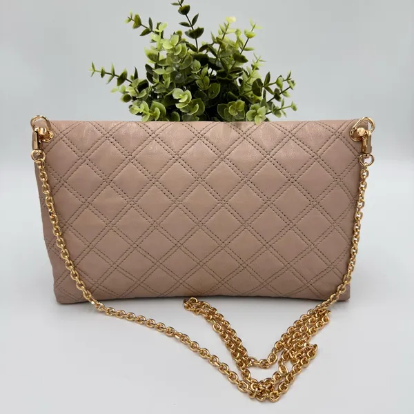 Marc Jacobs Quilted Clutch Converted into Crossbody Bag Blush Pink - Image 2