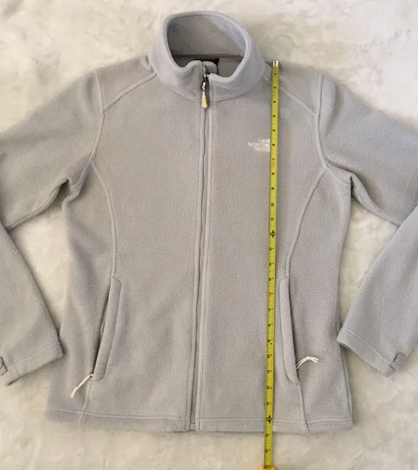 North Face Women’s Fleece Jacket Size M Gray - Image 6