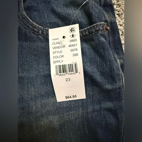 PacSun Jade Low Rise Bootcut Jeans Stretch Dark Blue Size 23 NWT - Image 7