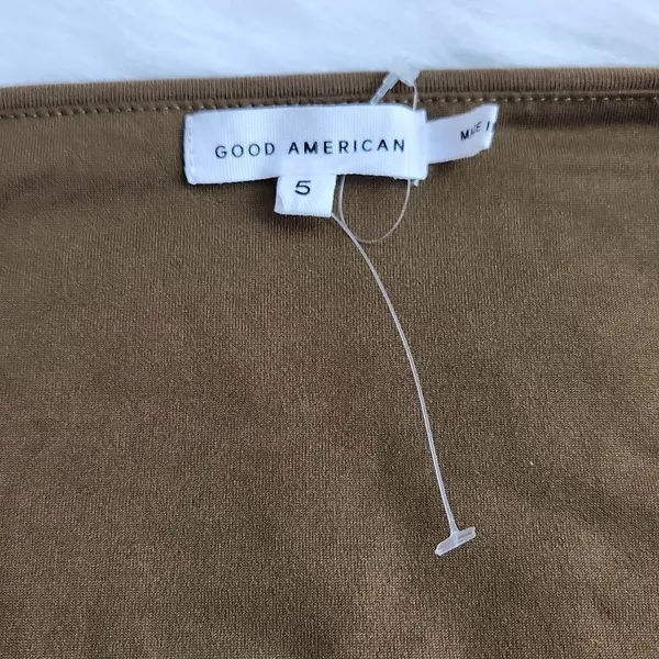 Good American -480 NWOT - STRETCH JERSEY U‎ RING BODYSUIT Beige Size 5 / 2XL - Image 6