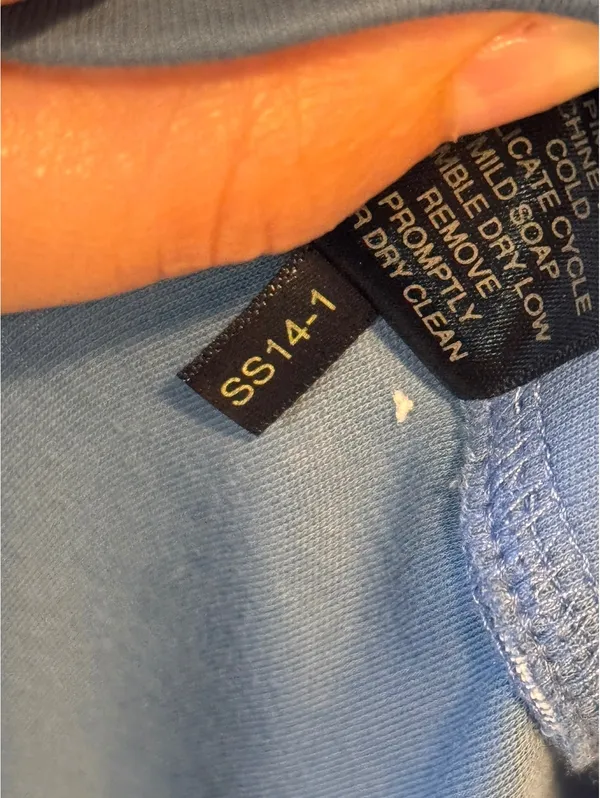 Peruvian Connection Pima Cotton Blue Maxi Skirt Large L Made Peru Minimalist - Image 5