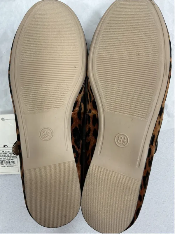 Womans New In Box A New Day Tamsin Leopard Print Mary Jane Flats 8.5 - Image 5