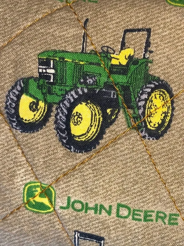John Deere Quilted Rag Bag Camo Tractor Shoulder Purse Matching Wallet - Image 7