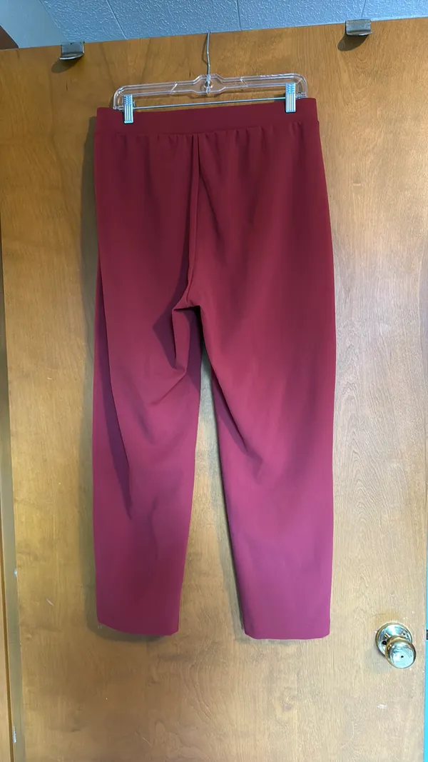 Loft Pintuck Pull-on Pant Dark Pink M - Image 2