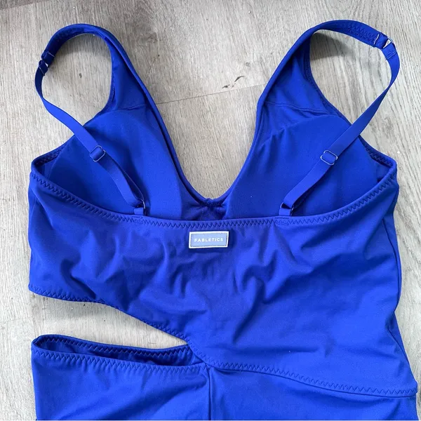 Fabletics One Piece Cutout Swim Suit Women’s XL Blue Summer Beach Vacation - Image 8