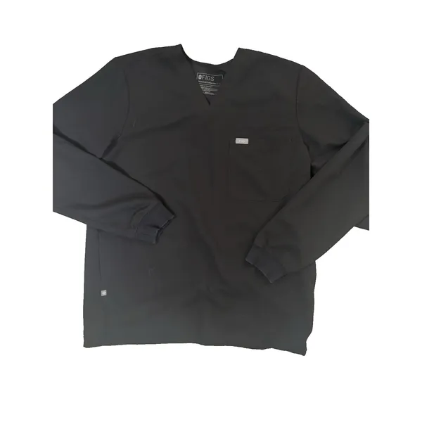 FIGS Catarina Top And Long Sleeve Shirt - Black Size Large - Image 3