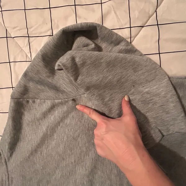 Graphic Gray Hoodie with Purple Print medium - Image 7