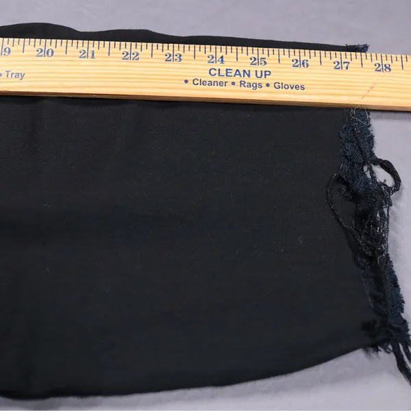 Reformation Stretch Flood Jeans Women 24 Black High Rise Wide Leg Raw Hem Denim‎ - Image 12