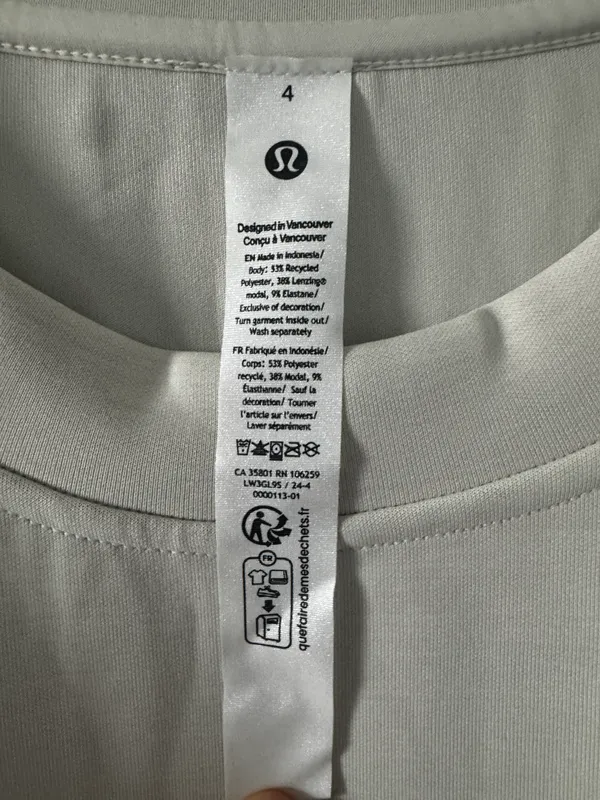 Lululemon Perfectly Oversized Cropped Crew Softstreme - Image 6