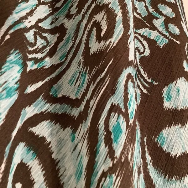 Studio I Brown Paisley Maxi Dress Size‎ 12 90s Forest Fairy Fairycore Feminine Bohemian - Image 5