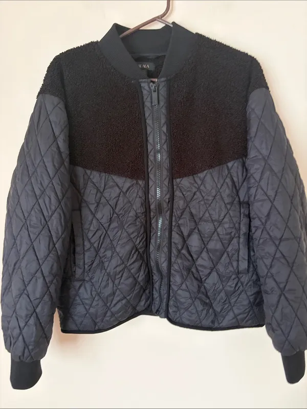 Alala black Sherpa bomber jacket - Image 2
