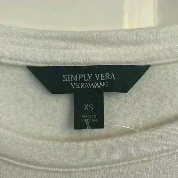 NWOT white Simply Vera Vera Wang long sleeve size‎ xs - Image 2