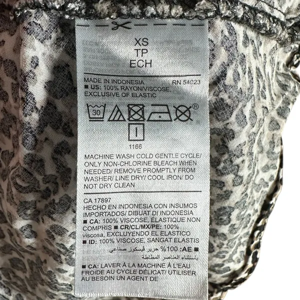 Old Navy Leopard Print Cami Dress XS Animal Print‎ Spaghetti Strap Mini Dress - Image 7
