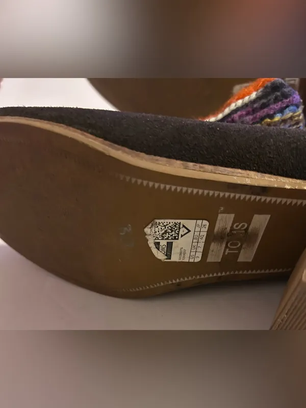 Toms Multicolor Knit Ankle Boots with Black Toe - Image 3