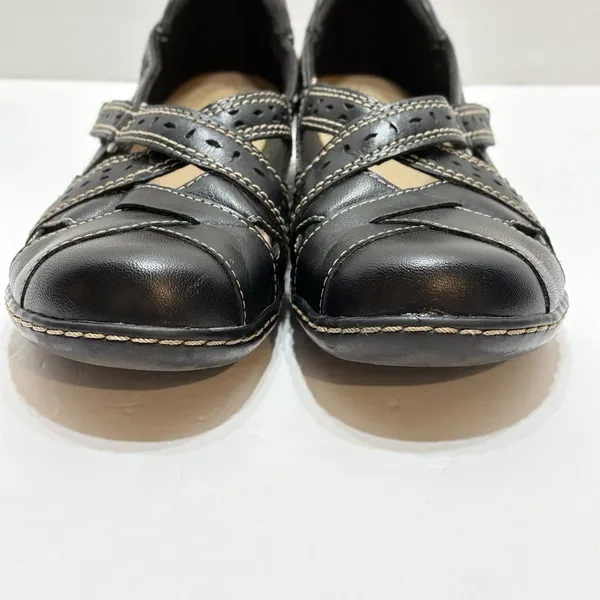Clarks Women's Ashland Spin Q Leather Slip-on Loafers Shoes Size 8M - Image 6