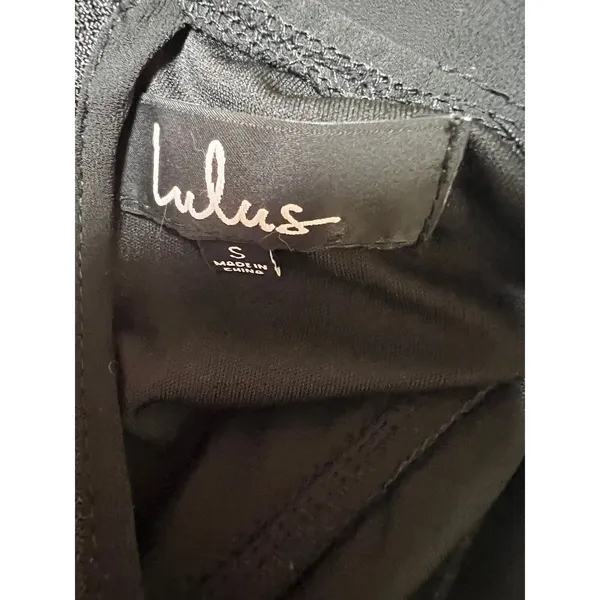 Lulus‎ Air of Romance Bridesmaid Halter Neck Maxi Dress Black Women’s Size Small - Image 6