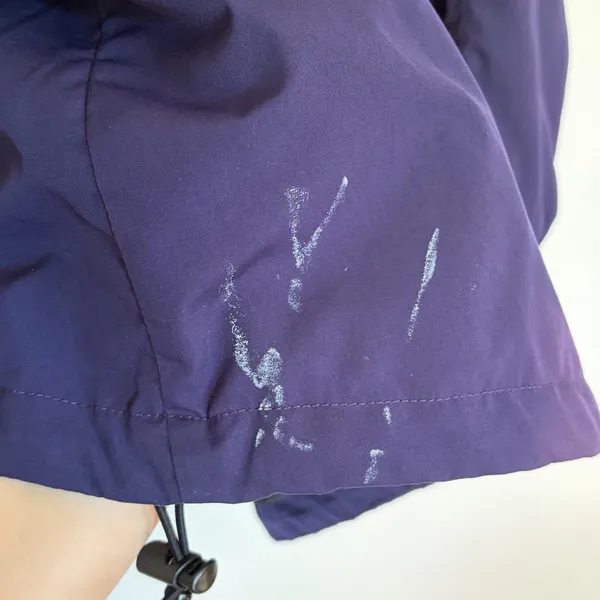 L.L. Bean Womens Purple Anorak Jacket Medium Vintage Suede Trim Pullover W262 - Image 8
