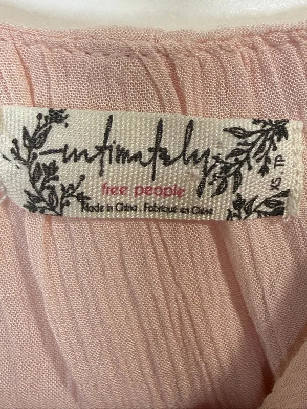 Free People Intimately Soft Blush Pink Top - Image 2