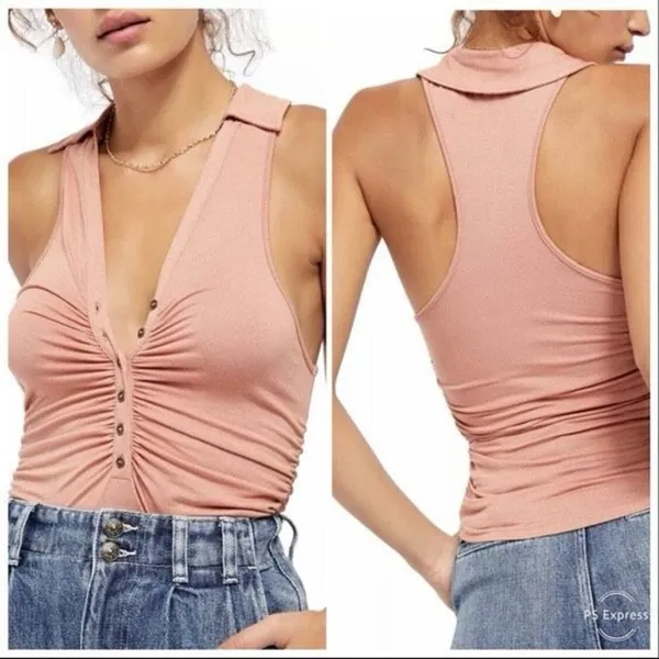 ✨Free People Coco Solid Cinnamon Sz Medium Tank Top✨ - Image 2
