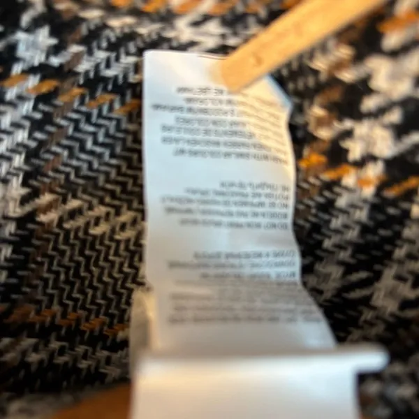 Yest Houndstooth Patterned‎ Jacket Black Size 8 - Image 6