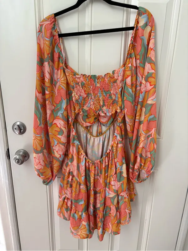 RESA Cut-Out Retro-Inspired Mini Dress Size XL - Image 7
