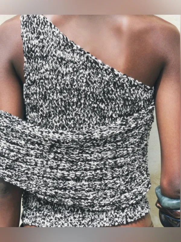 NWT Zara Asymmetric Knit Top sz S - Image 3