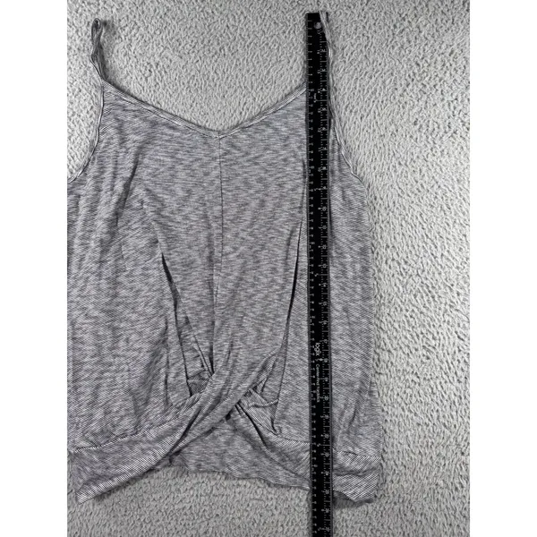 Vintage Kaileigh Y2K Tank‎ Top Women Large Striped Pleated Front Boho Nautical - Image 4