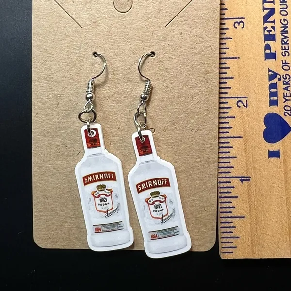 Smirnoff Dangle Fashion Earrings New - Image 4