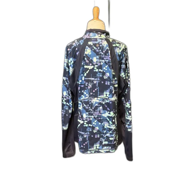 TG Tek Gear Drytek Athletic Long Sleeve Top Blue Tech Print Size XL Womens - Image 4