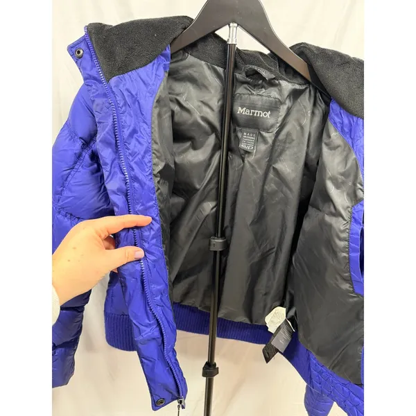 Marmot‎ Women's Helsinki Down 700 Fill Puffer Winter Ski Snow Coat Purple Small - Image 10