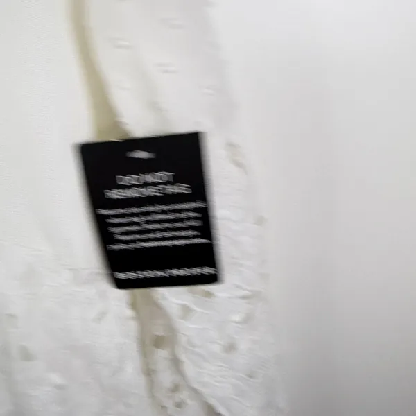 NWT Boston Proper White Lace Pom Pom Swiss Dot Maxi Dress‎ Large Bridal Cottage - Image 8