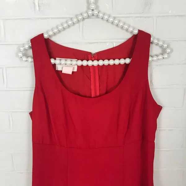 Vintage Hugo Buscati Collection Red Flattering Y2K Style Dress Size 4 - Image 4
