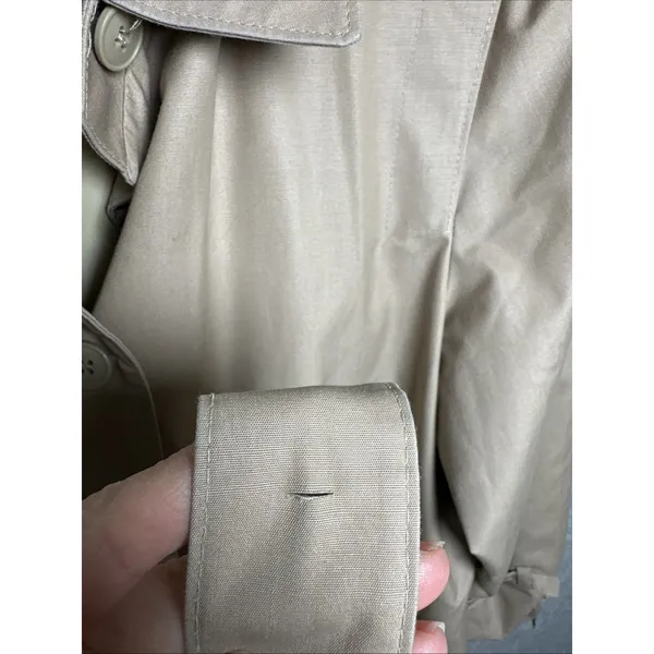 Vintage‎ 1970's Womens 10 Petite London Fog Maincoat Trenchcoat Hooded Beige - Image 6