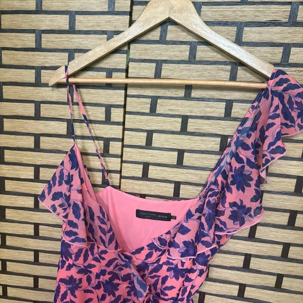 House Of Harlow X REVOLVE Darma‎ Pink And Blue Floral Dress Size Small - Image 4