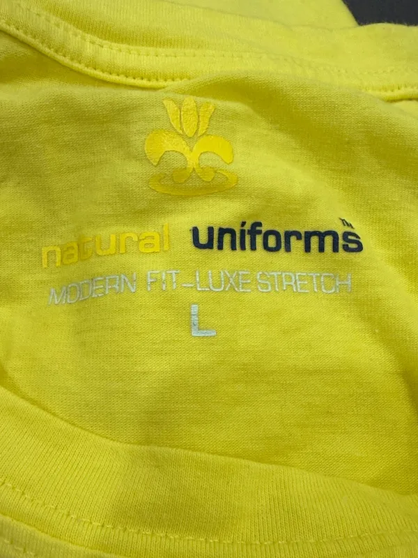 FIGS Natural Uniforms Yellow Long Sleeve Undershirt Size Large - Image 2