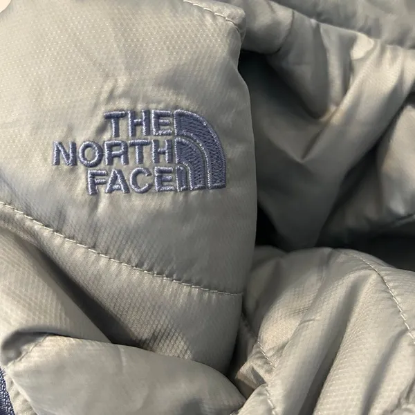 The North Face blue gray mossbud swirl reversible jacket top women’s M - Image 6