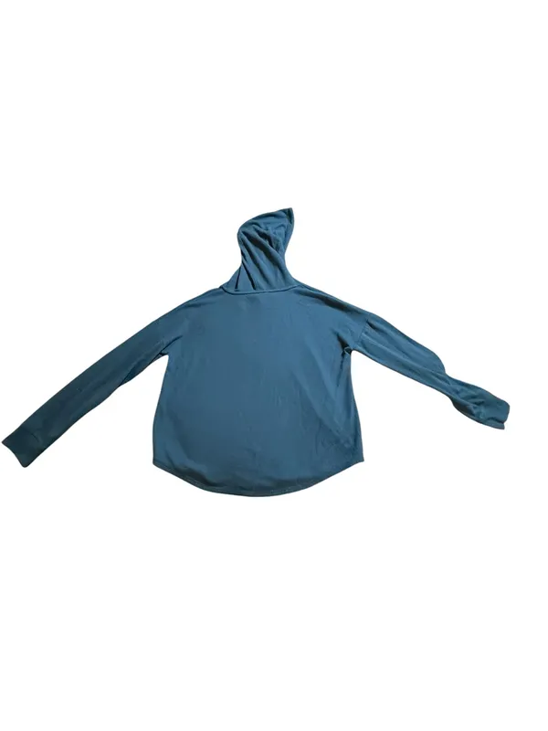 Victorias Secret Teal Blue Pullover Hoodie Small Oversized Slouchy Loungewear - Image 4