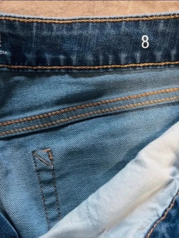 a.n.a. denim bermuda shorts size 8 (688) - Image 3