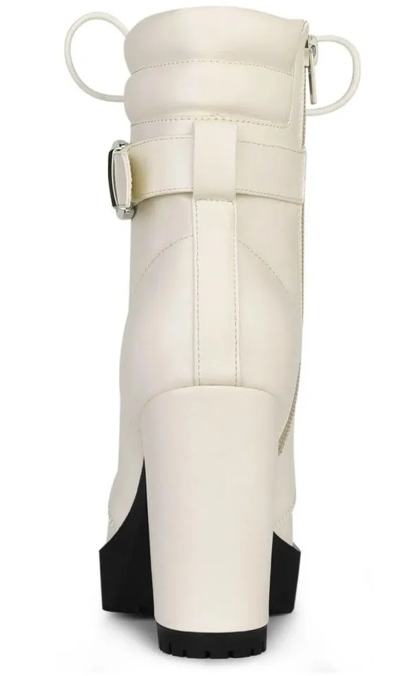 Allegra K Chunky Heel Combat Boots - Image 5