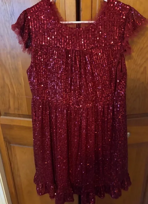MNK mini ruffle sparkle dress - Image 3
