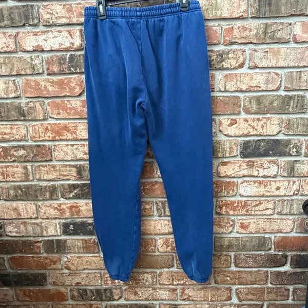 Unwell Tour Call Her Daddy Womens Medium Sweatpants Joggers Blue Thick Navy - Image 4