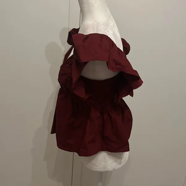 Day+Moon Burgundy Sleeveless Top Sz L - Image 2