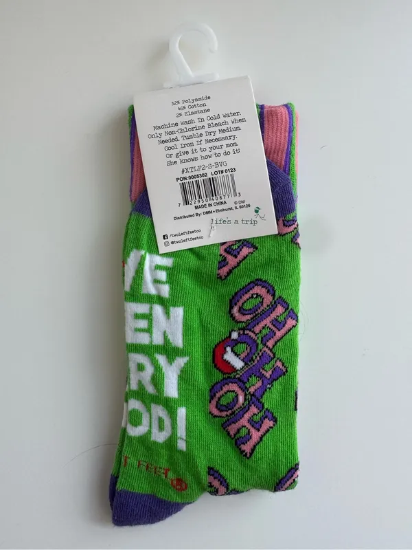 NWT Two Left Feet Christmas Socks | Festive Holiday Novelty Socks | Christmas - Image 2