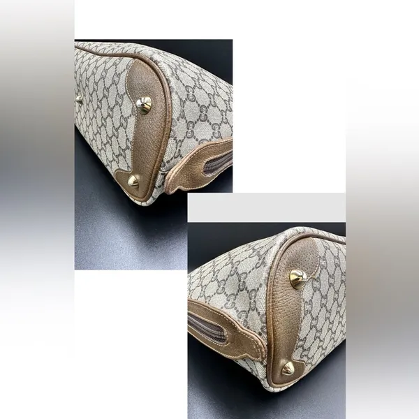 Gucci Brown Plus GG Coated Canvas Boston Bag - Image 14