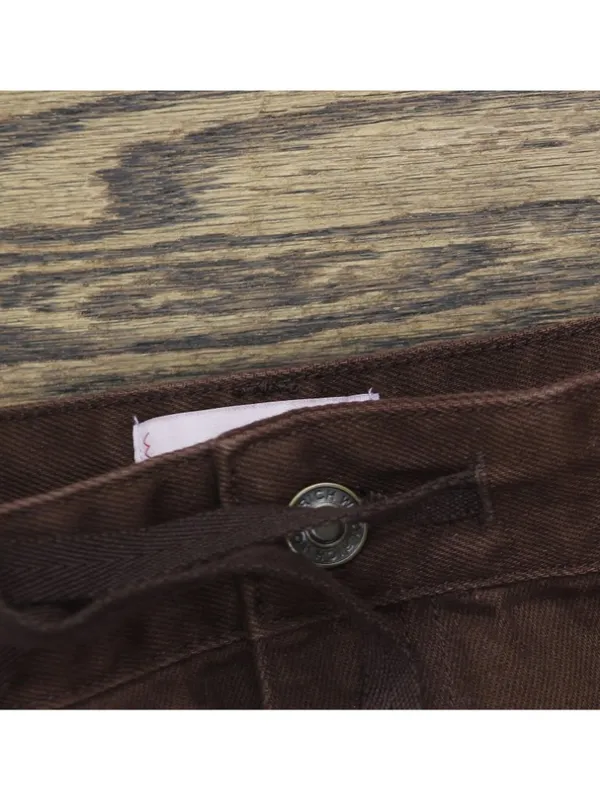 Woolrich X TGT Adult Mid-Rise Slouchy Cargo Twill Pants Drawstring Brown M - Image 7