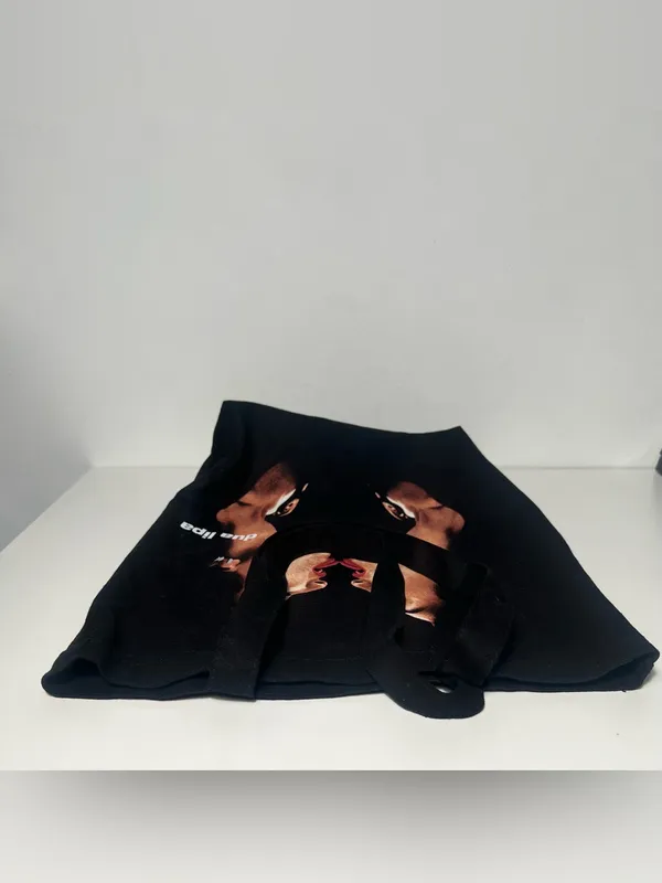 Dua Lipa Radical Optimism Tour Japan VIP Exclusive Black Canvas Tote Bag Merch - Image 8